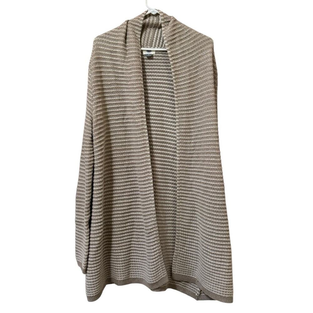 Old Navy Women Size Medium Open Front Ribbed Cardigan Sweater Long Sleeve City